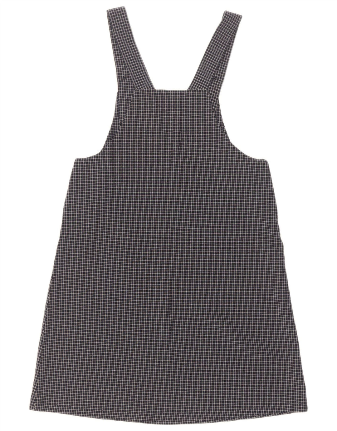 Rochie salopetă vintage pentru femei UK 12 Medium Bluemarin Check