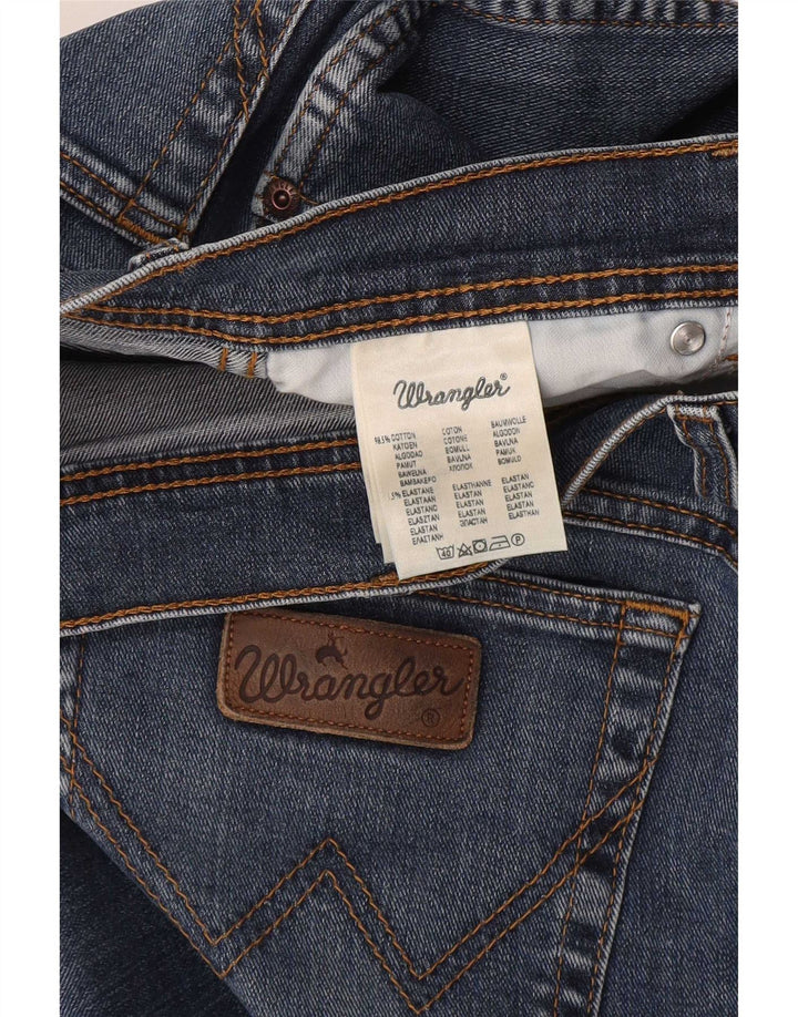 Blugi drepte stretch pentru bărbați Wrangler Texas W34 L34 Bumbac albastru