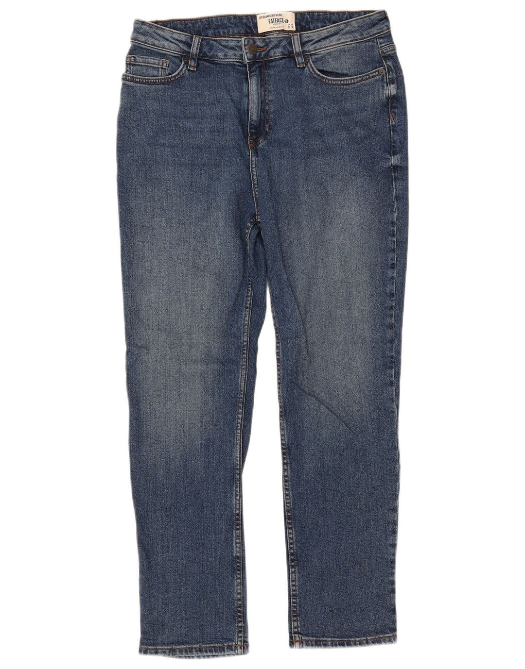 Fat Face Blugi Chesham Girlfriend Slim pentru femei UK 12 Medium W32 L27 Blue
