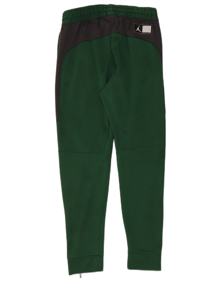 Pantaloni de trening Jordan Dri Fit pentru bărbați, verde mediu, poliester color bloc
