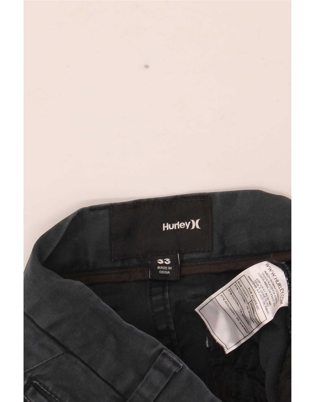 Pantaloni scurți chino pentru bărbați Hurley W33, bumbac, albastru bleumarin mediu