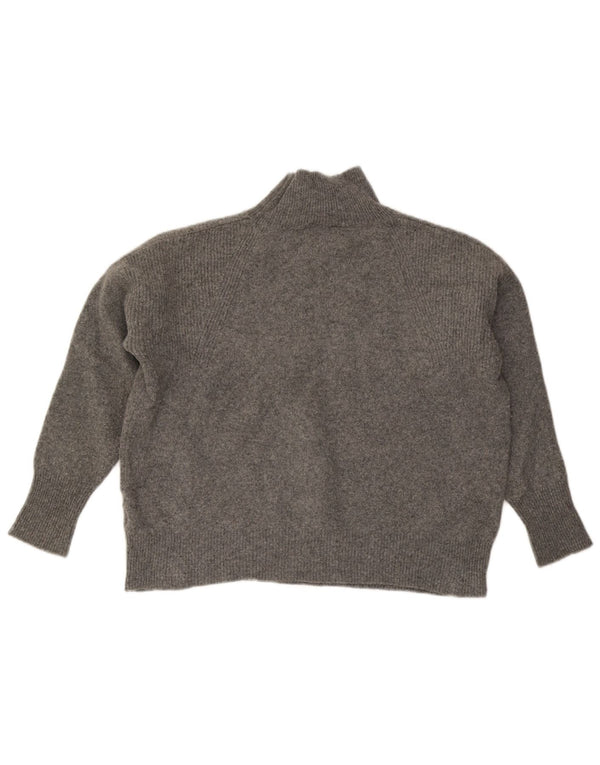 JOULES Pulover supradimensionat cu gât țestoasă pentru femei UK 18 XL Lână gri