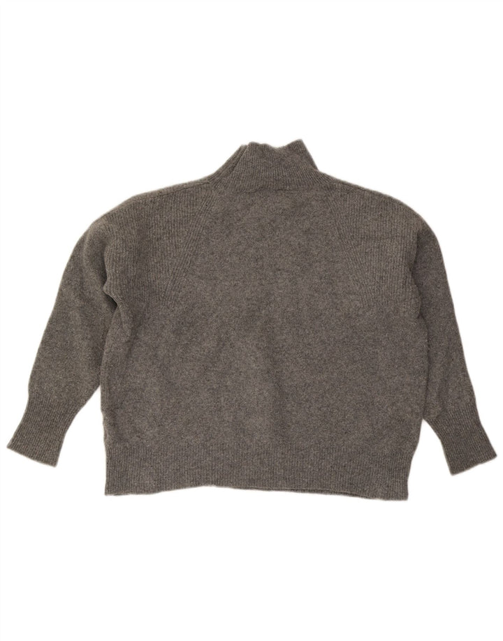 JOULES Pulover supradimensionat cu gât țestoasă pentru femei UK 18 XL Lână gri