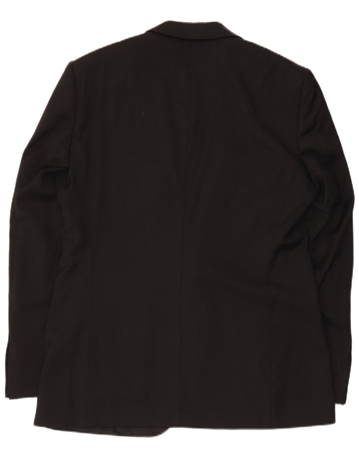 Blazer pentru bărbați Hugo Boss, cu 1 nasture, UK 50, lână virgină mare, neagră