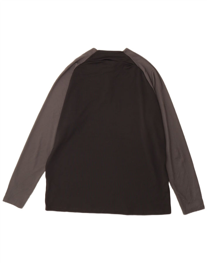Nike pentru bărbați Dri Fit Top cu mânecă lungă XL, negru, color block