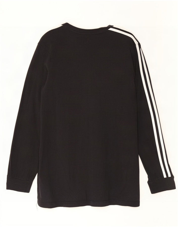 Top pentru bărbați Adidas cu mânecă lungă, mediu negru, bumbac