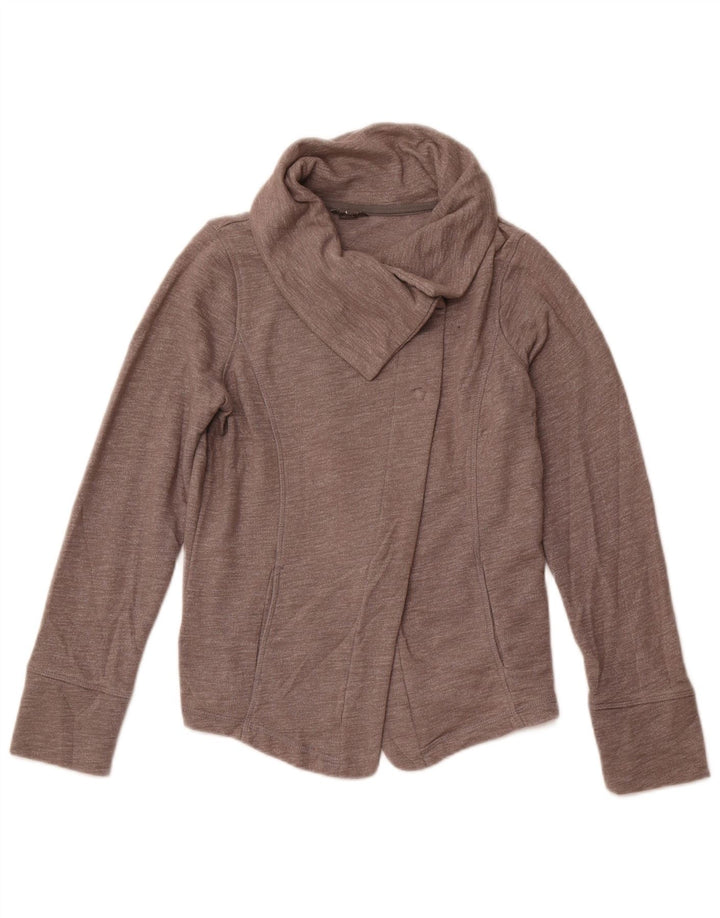 EDDIE BAUER Pulover cardigan pentru femei UK 10 mic bumbac gri