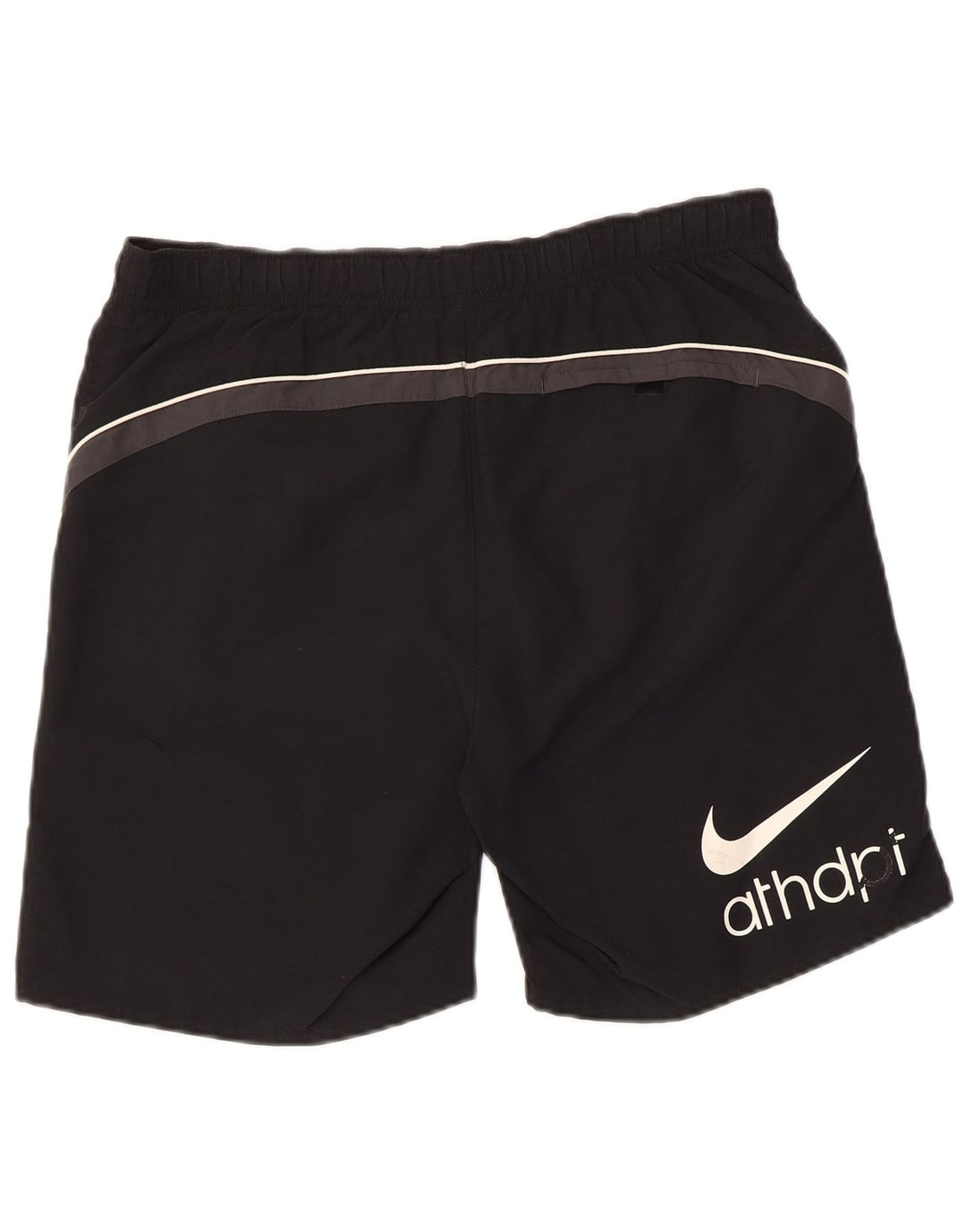 Pantaloni scurti sport grafic NIKE pentru bărbați, nailon mic, negru