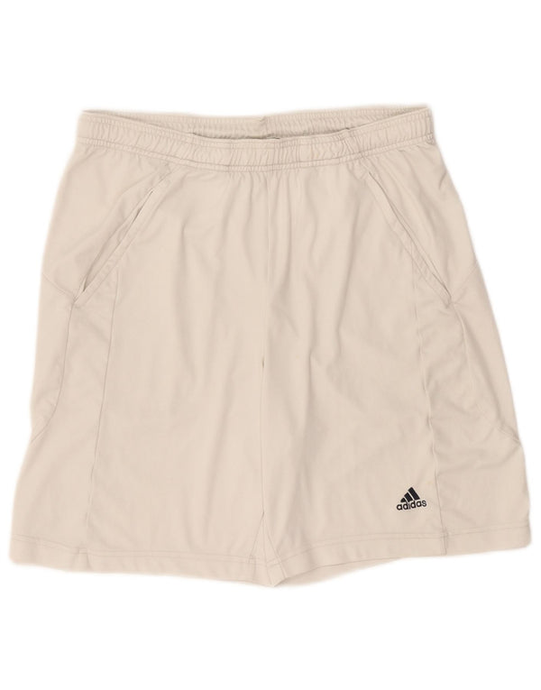 Adidas Mens Clima 365 Sport Shorts Small  White Polyester