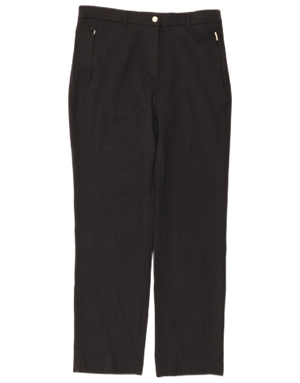 Pantaloni chino cu talie înaltă pentru femei Marks & Spencer UK 12 Medium W32 L29 Negru