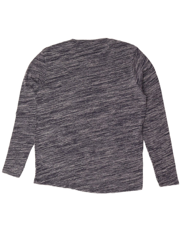 Tommy Hilfiger Bărbați Slim Fit Top cu mânecă lungă 2XL bleumarin bumbac cu pete