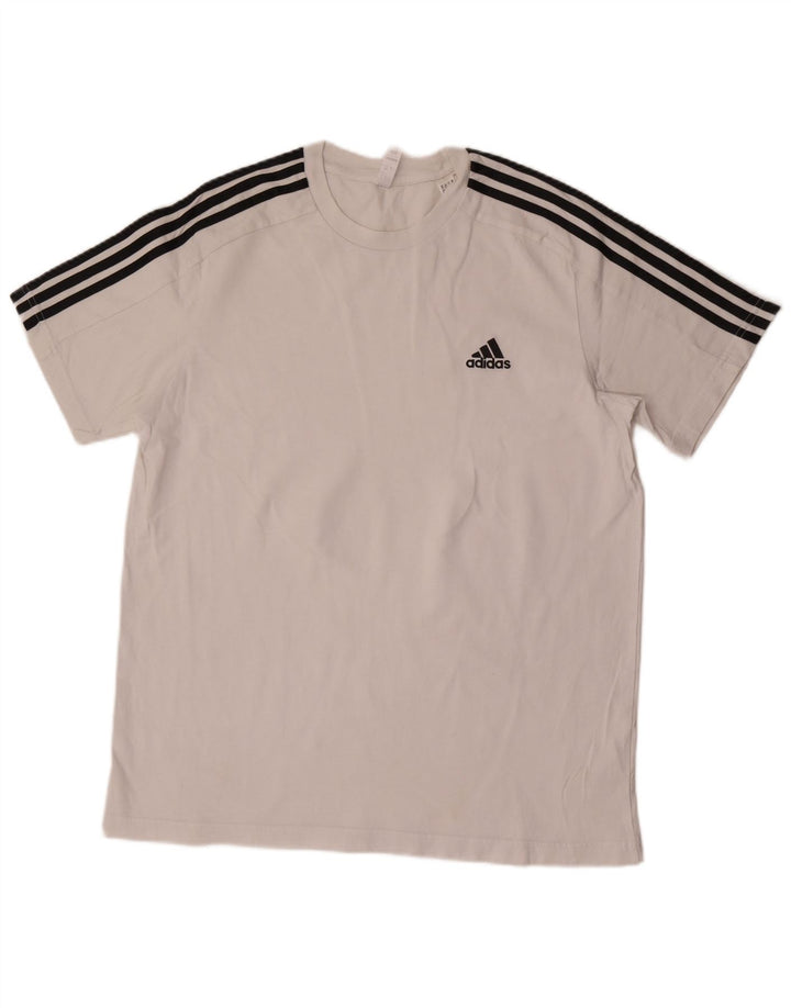 Tricou pentru bărbați Adidas Top mare, alb, bumbac