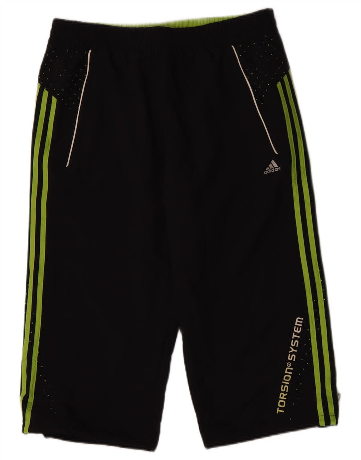 Pantaloni scurți sport pentru bărbați Adidas Graphic Bermuda, poliester mediu negru