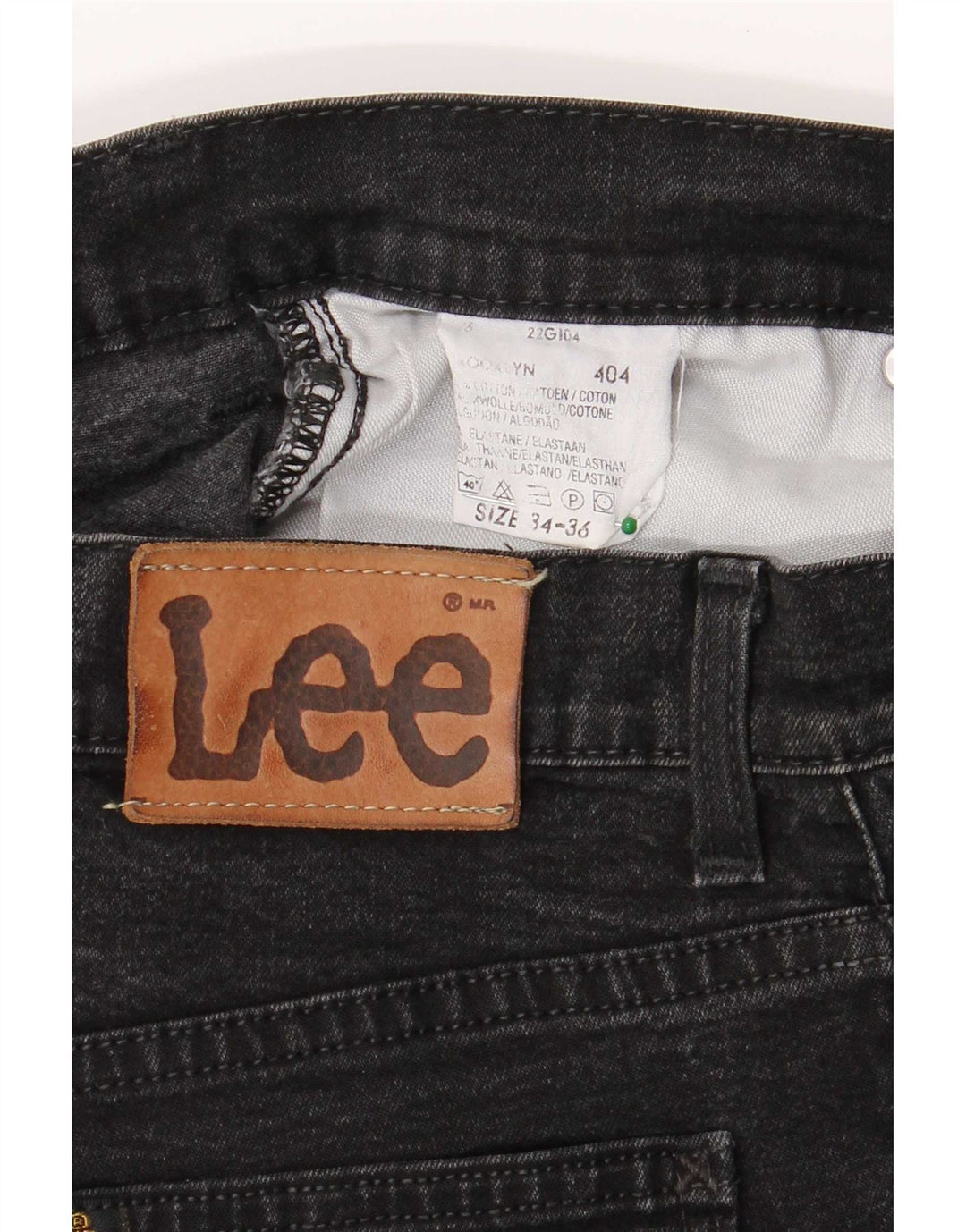Blugi Lee Brooklyn drepte pentru femei W34 L36 bumbac negru