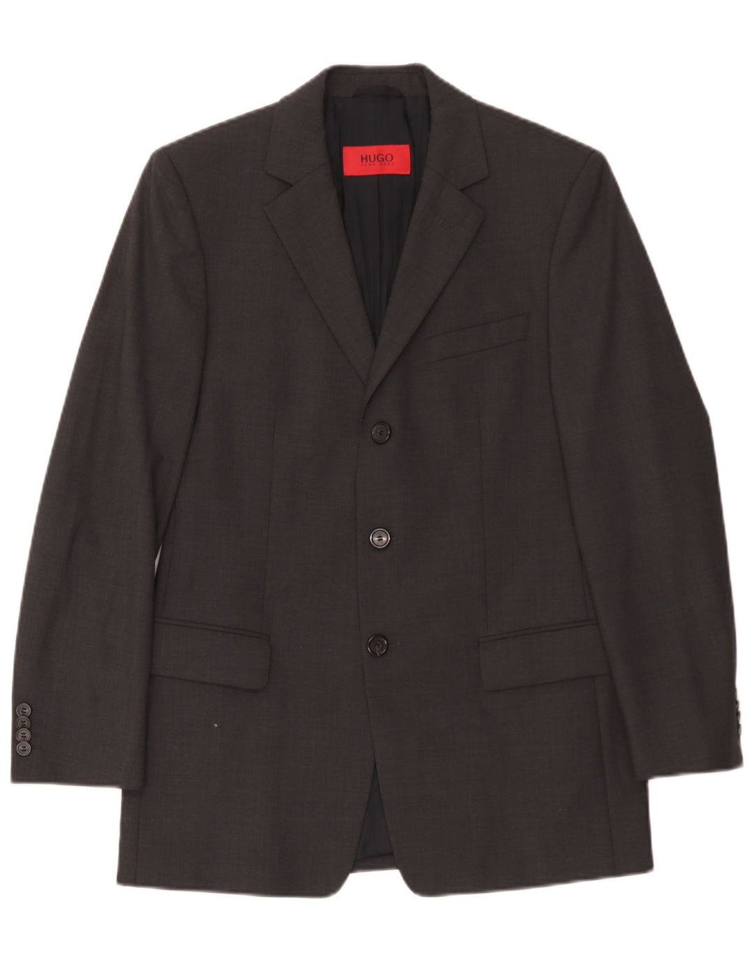 Blazer pentru bărbați Hugo Boss cu 3 nasturi EU 44 XS Lână virgină gri