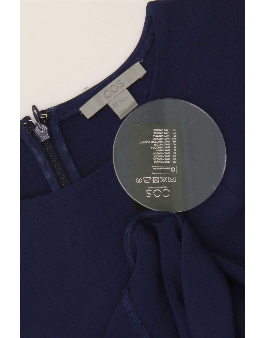 Bluză Cos Femei Top EU 40 Medium Bleumarin Viscoză