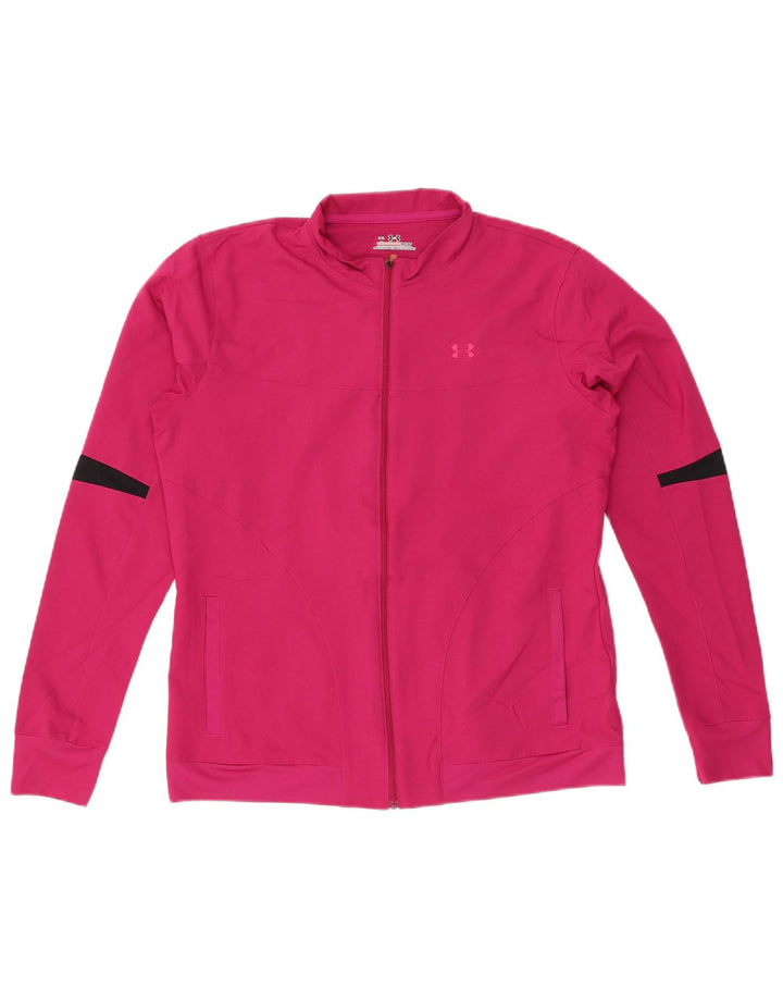 Jachetă de trening pentru femei UNDER ARMOUR UK 14 Medium Pink Colorblock