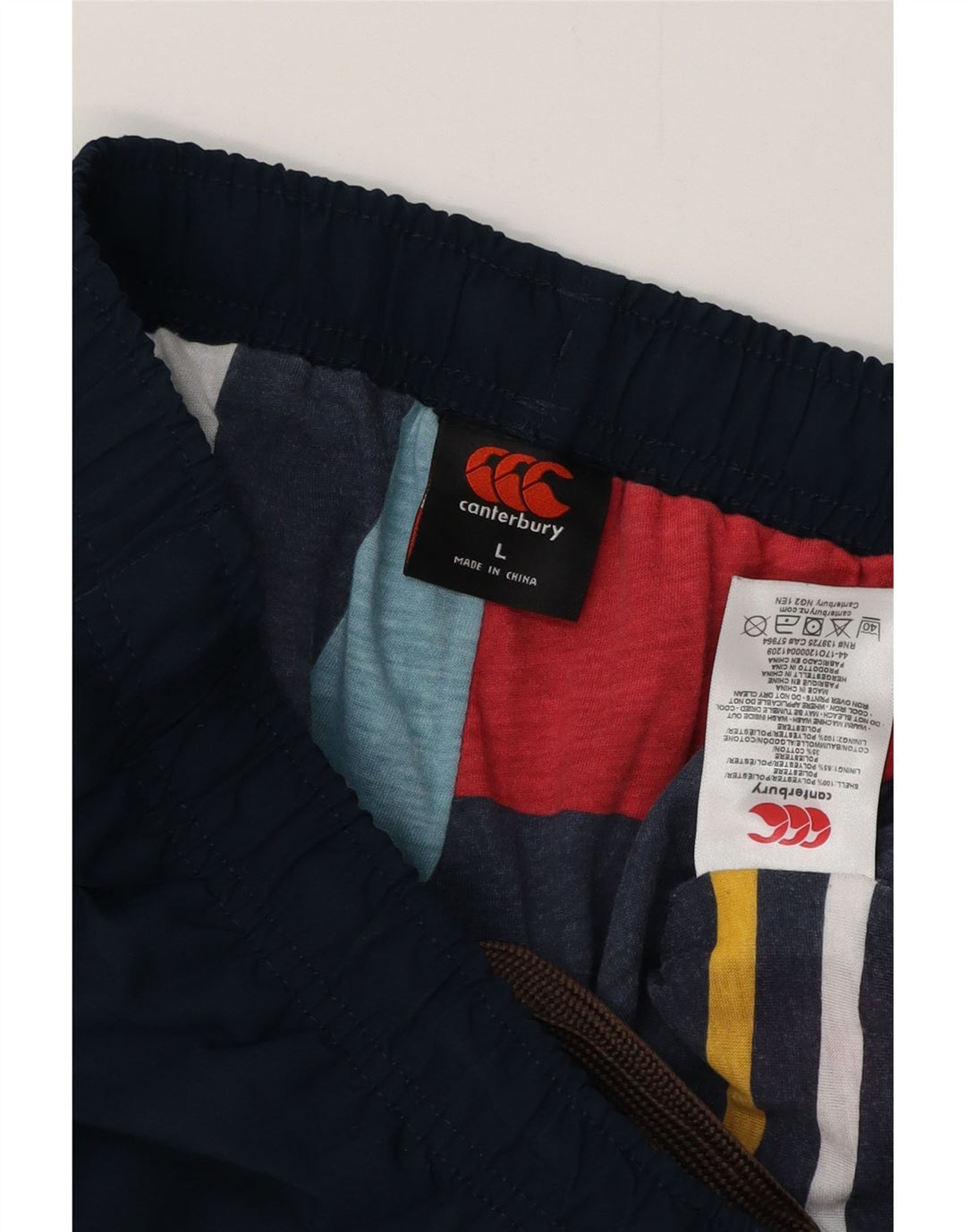 CANTERBURY Pantaloni de trening grafic pentru bărbați, mari, poliester, albastru