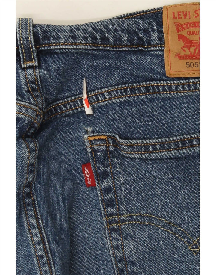 Blugi drepti pentru bărbați Levi's 505 W34 L28 Bumbac albastru