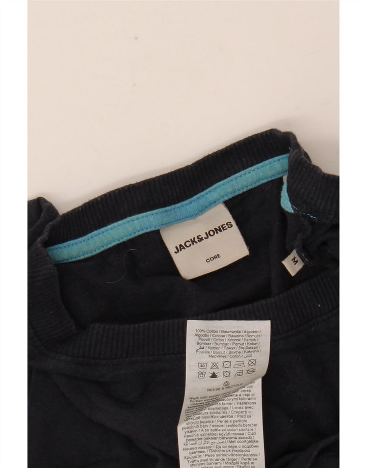 JACK & JONES Tricou grafic pentru bărbați Top mediu din bumbac bleumarin