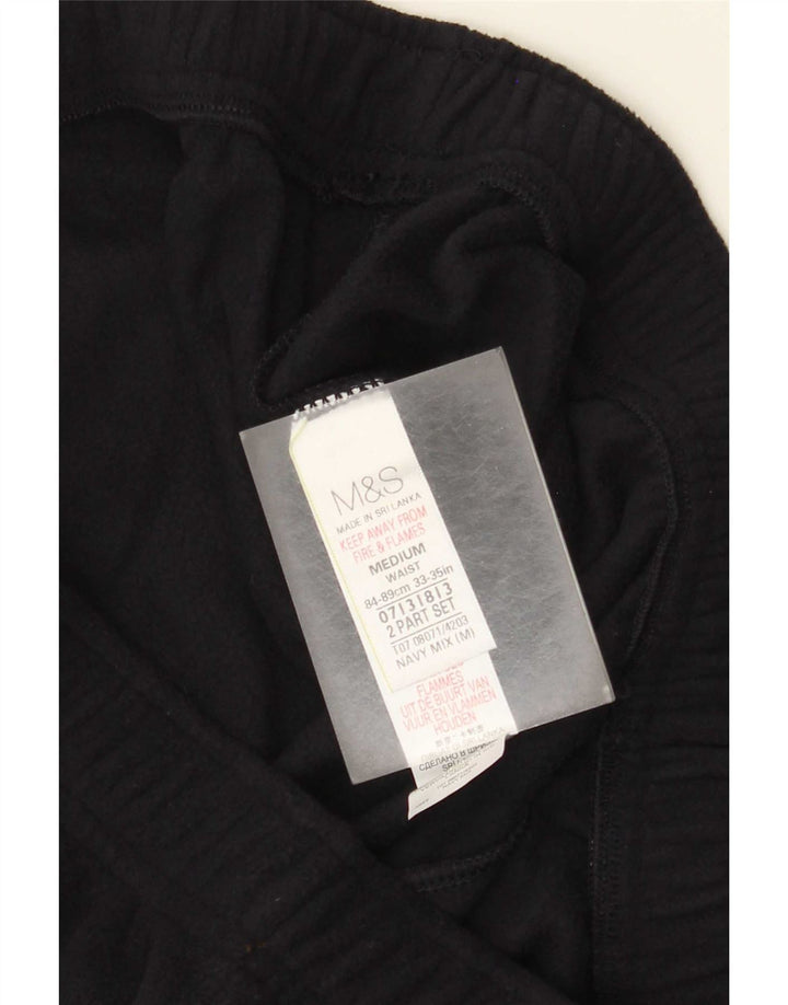 Pantaloni de trening pentru bărbați din lână Marks & Spencer, poliester mediu albastru bleumarin