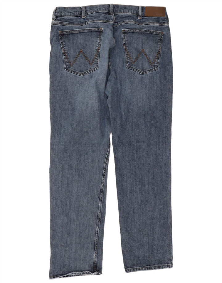 Blugi drepți Wrangler pentru bărbați W38 L32 Bumbac albastru
