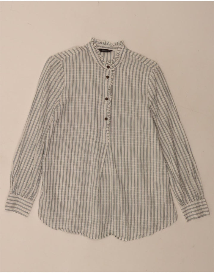 Cămașă pulover supradimensionată pentru femei Marks & Spencer UK 8 Small White Check
