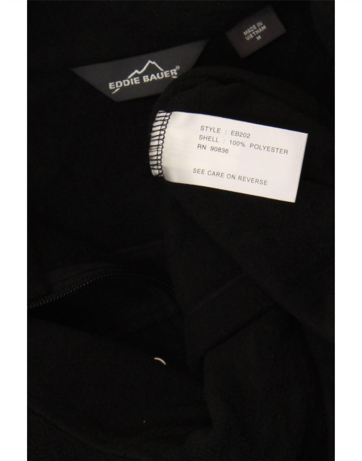 Pulover din lână pentru bărbați Eddie Bauer, cu fermoar, negru, poliester