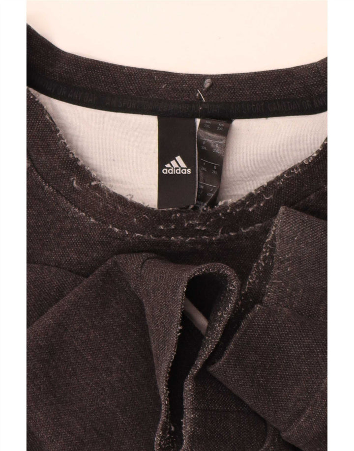 Pulover pentru bărbați Adidas 2XL bumbac gri