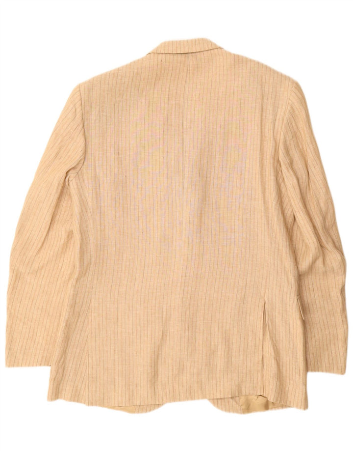 Jachetă vintage pentru bărbați cu 3 nasturi IT 52 XL in bej cu dungi