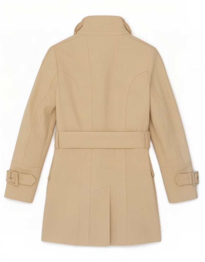 Trenci pentru femei Zara UK 12 Medium Bej Lână