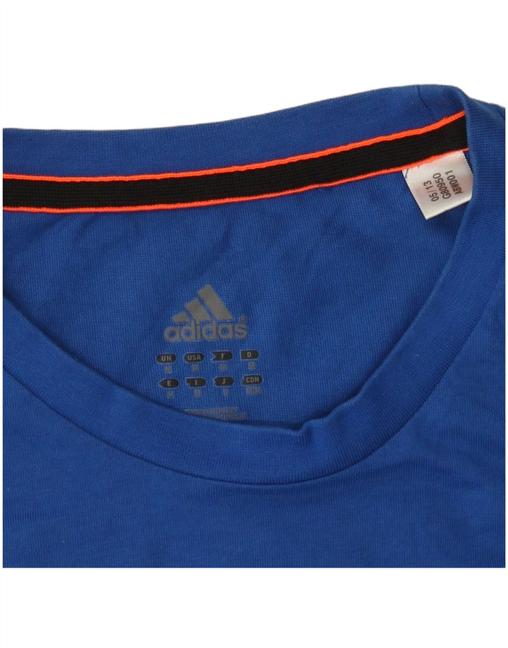 Tricou grafic pentru bărbați Adidas Top Medium Blue