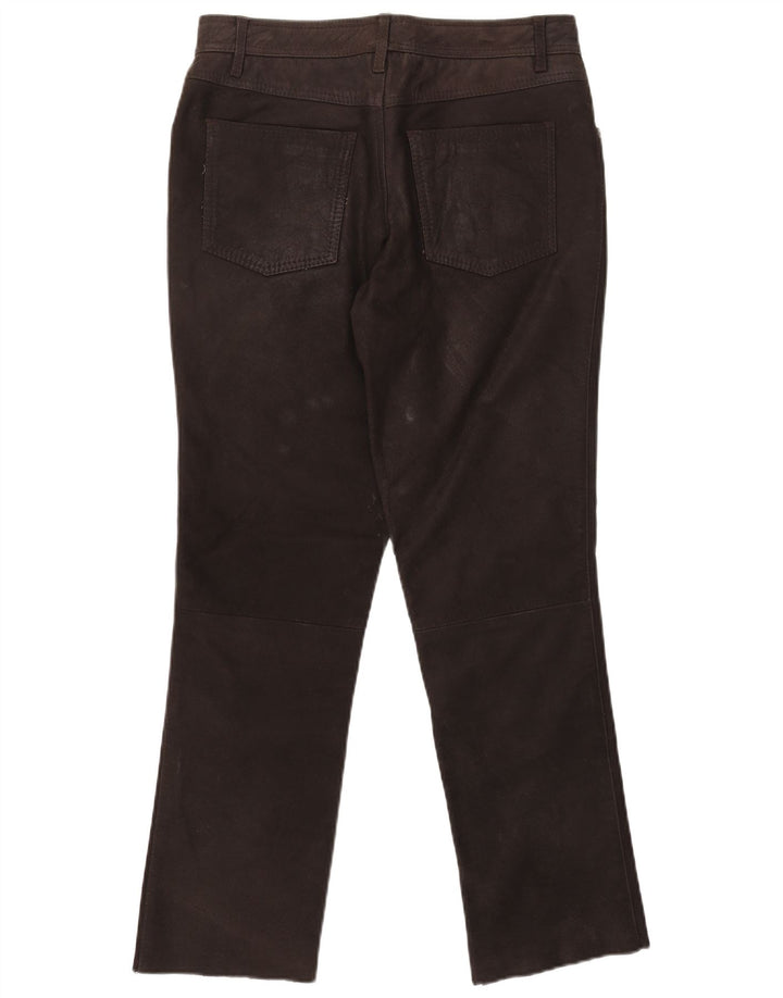 Pantaloni subțiri din piele pentru bărbați Tom Ramsey EU 48 Mediu L32 L29 Piele maro