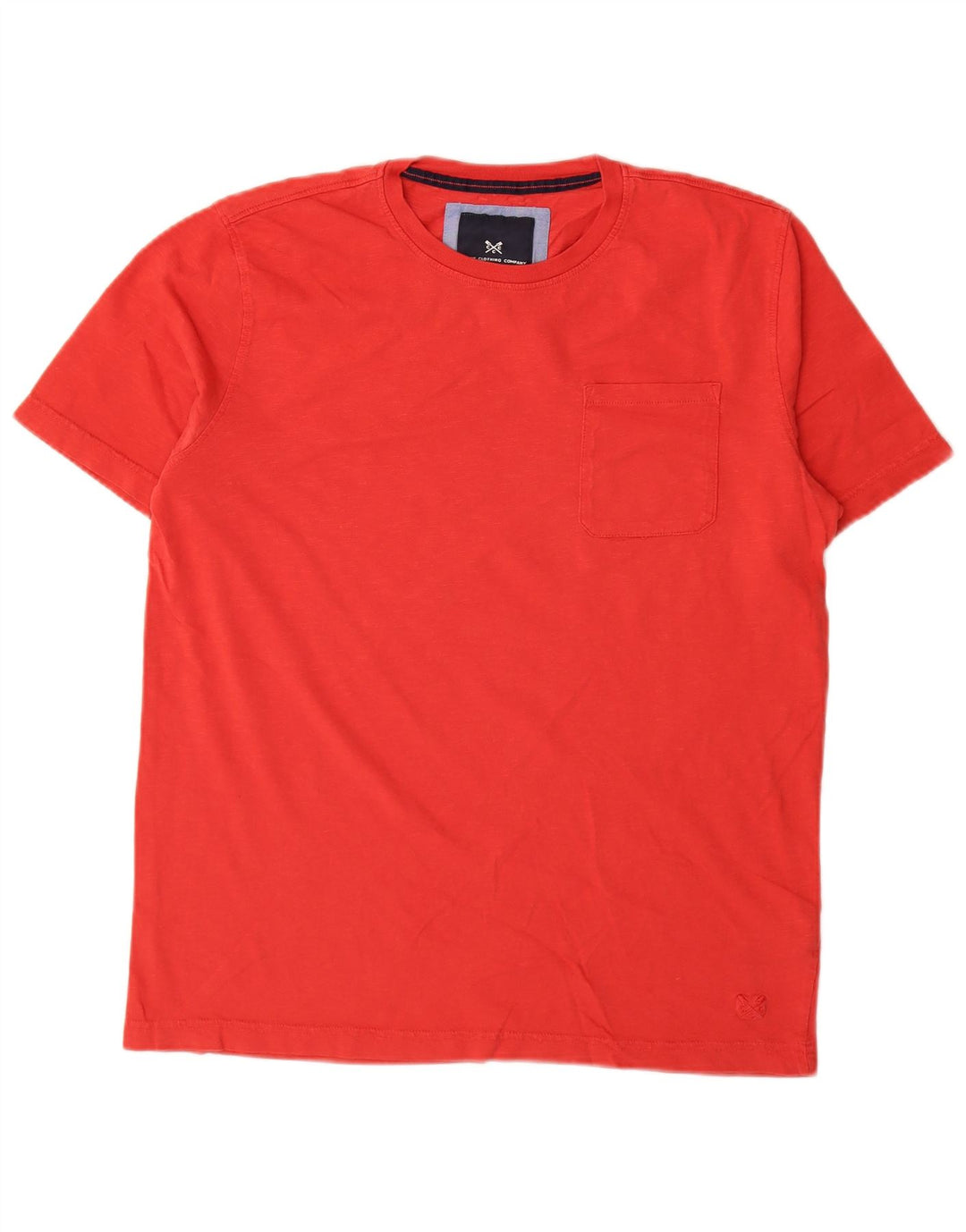 CREW CLOTHING Bărbați Tricou Top Medium Red Bumbac