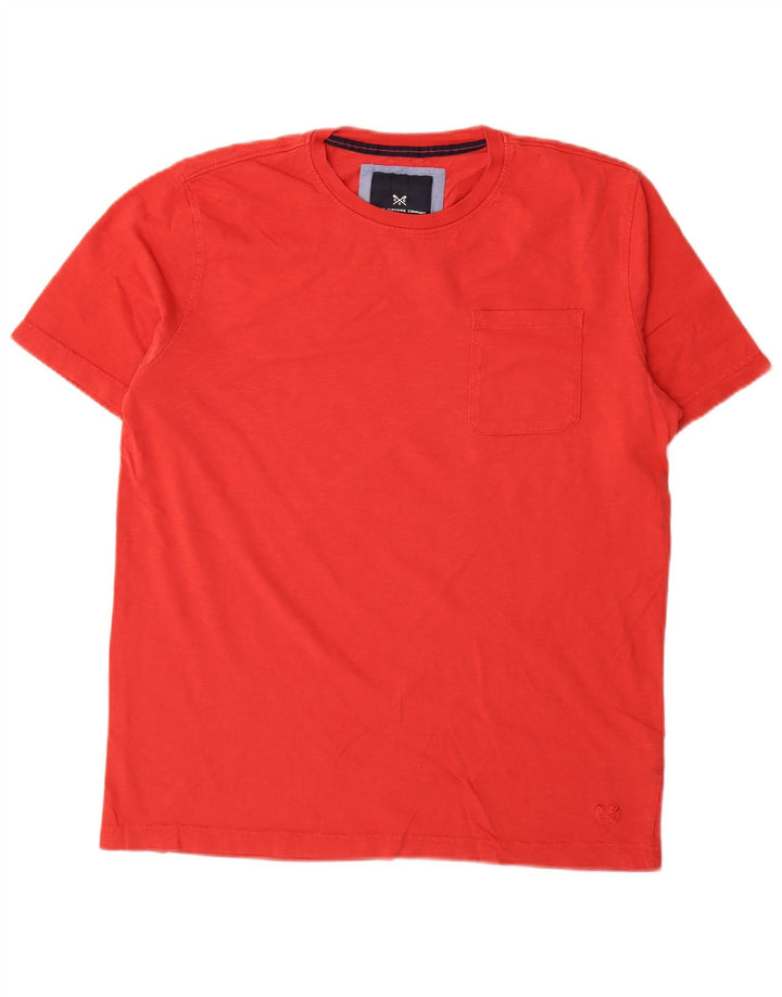 CREW CLOTHING Bărbați Tricou Top Medium Red Bumbac