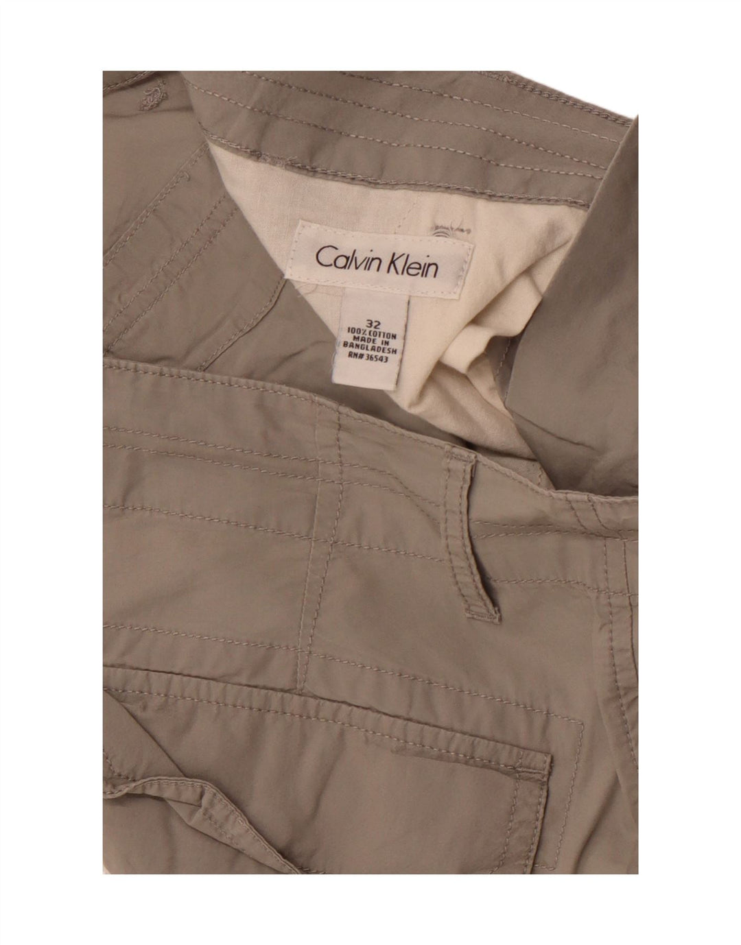 Bermude pentru bărbați CALVIN KLEIN Cargo W32 Bumbac Gri mediu
