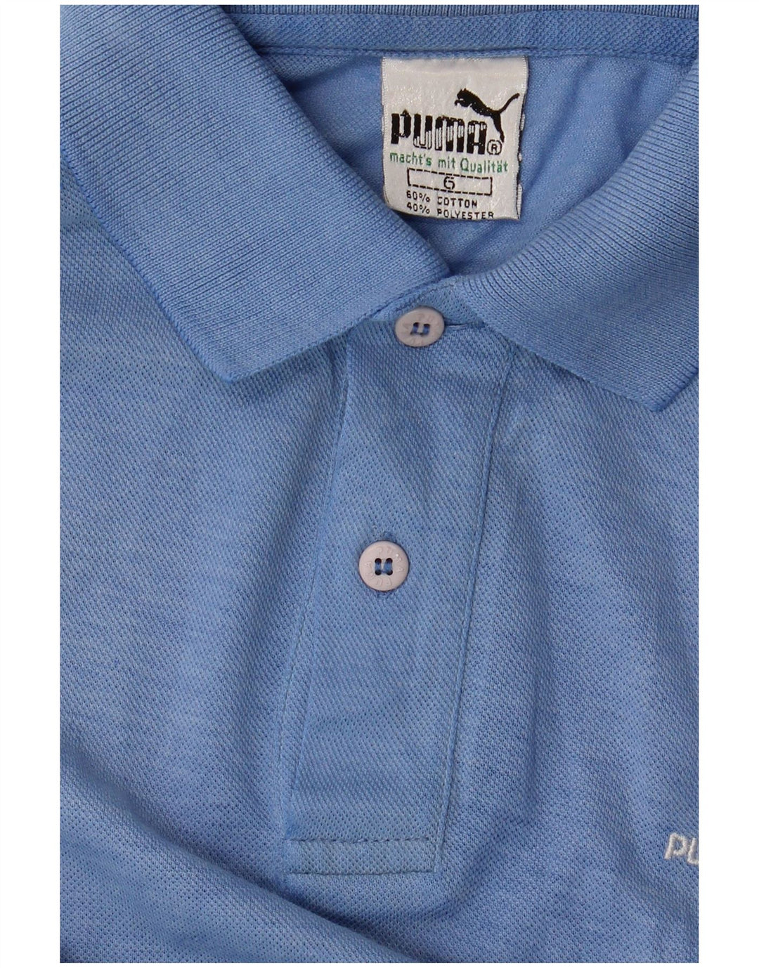 Tricou polo PUMA pentru bărbați, bumbac albastru mediu