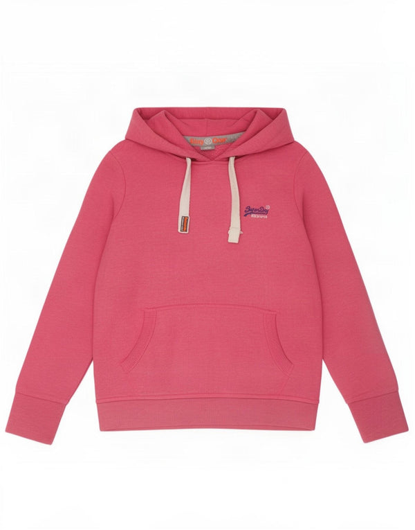 Pulover Superdry pentru damă, UK 16, mare, roz, bumbac