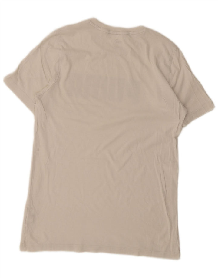 Tricou Puma pentru bărbați cu imprimeu, mărime mică, alb, bumbac