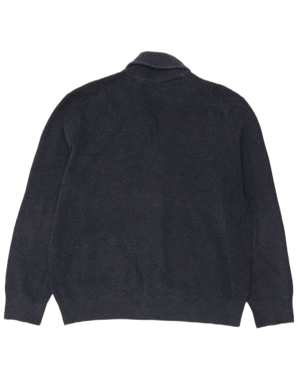 Pulover cardigan pentru bărbați Marks & Spencer, poliester bleumarin 2XL