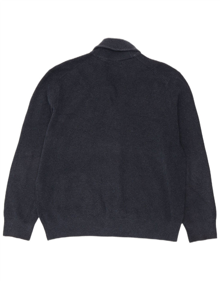 Pulover cardigan pentru bărbați Marks & Spencer, poliester bleumarin 2XL