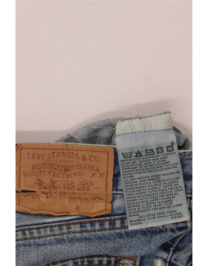 Blugi drepți distressed pentru bărbați Levi's W36 L32 Bumbac albastru
