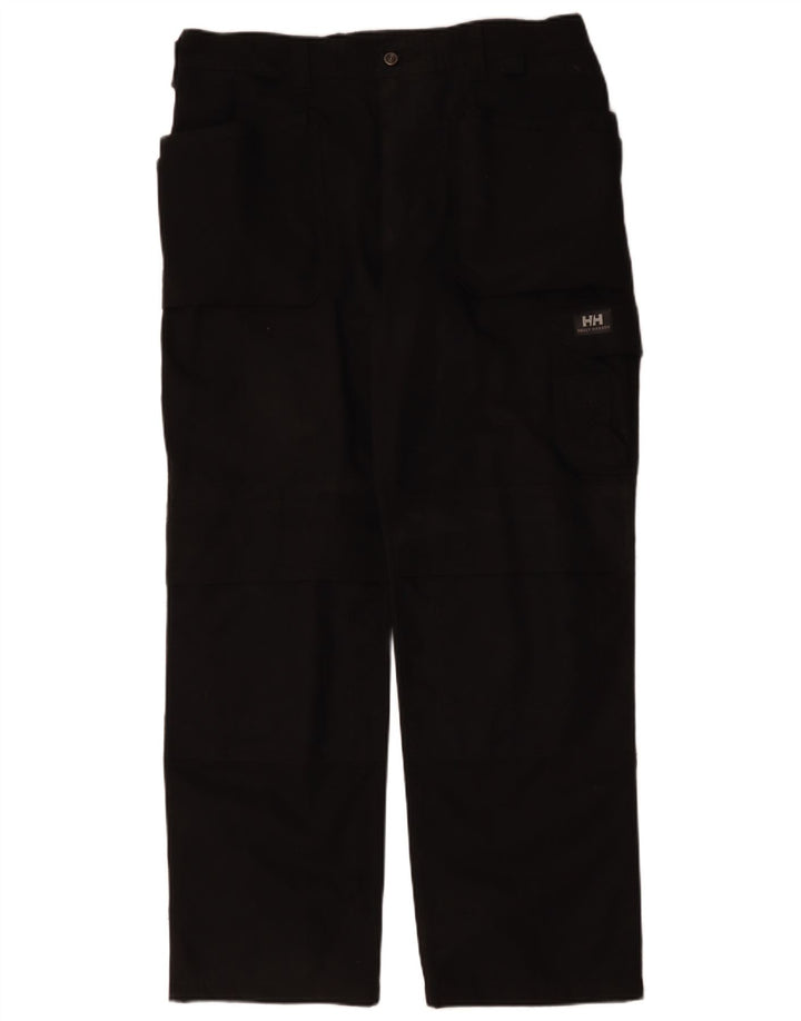 HELLY HANSEN Pantaloni drepti cargo pentru bărbați W38 L33 bumbac negru
