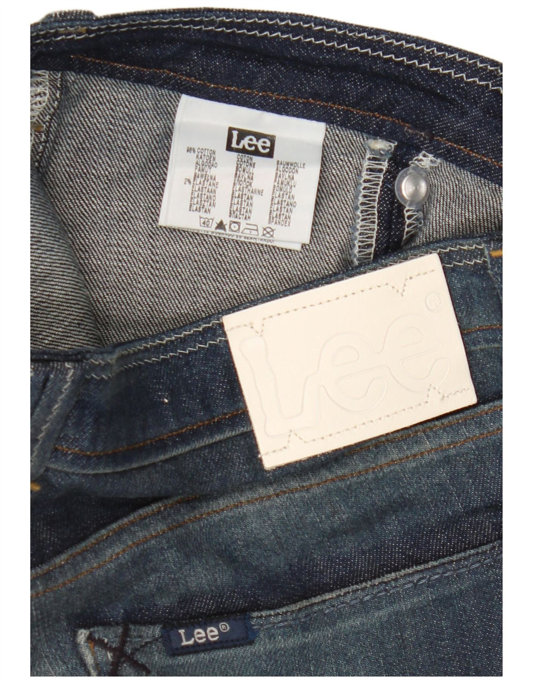 Blugi Lee Crystal Capri pentru femei L30 L16 Bumbac bleumarin