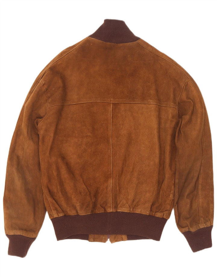 Bomber Vintage pentru bărbați din piele intoarsa IT 50 Large Brown