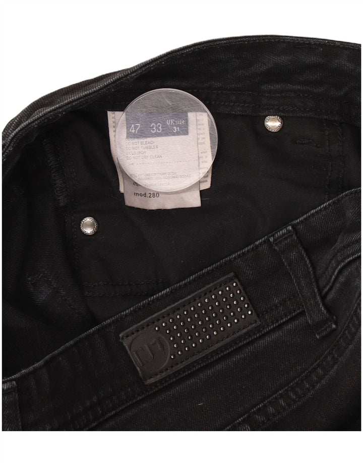 Trussardi blugi subțiri pentru femei W31 L33 bumbac negru