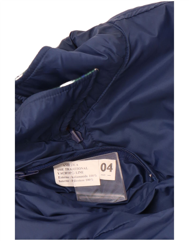AMERICA Gilet reversibil pentru bărbați Marea Britanie 40 Poliamidă geometrică mare bleumarin