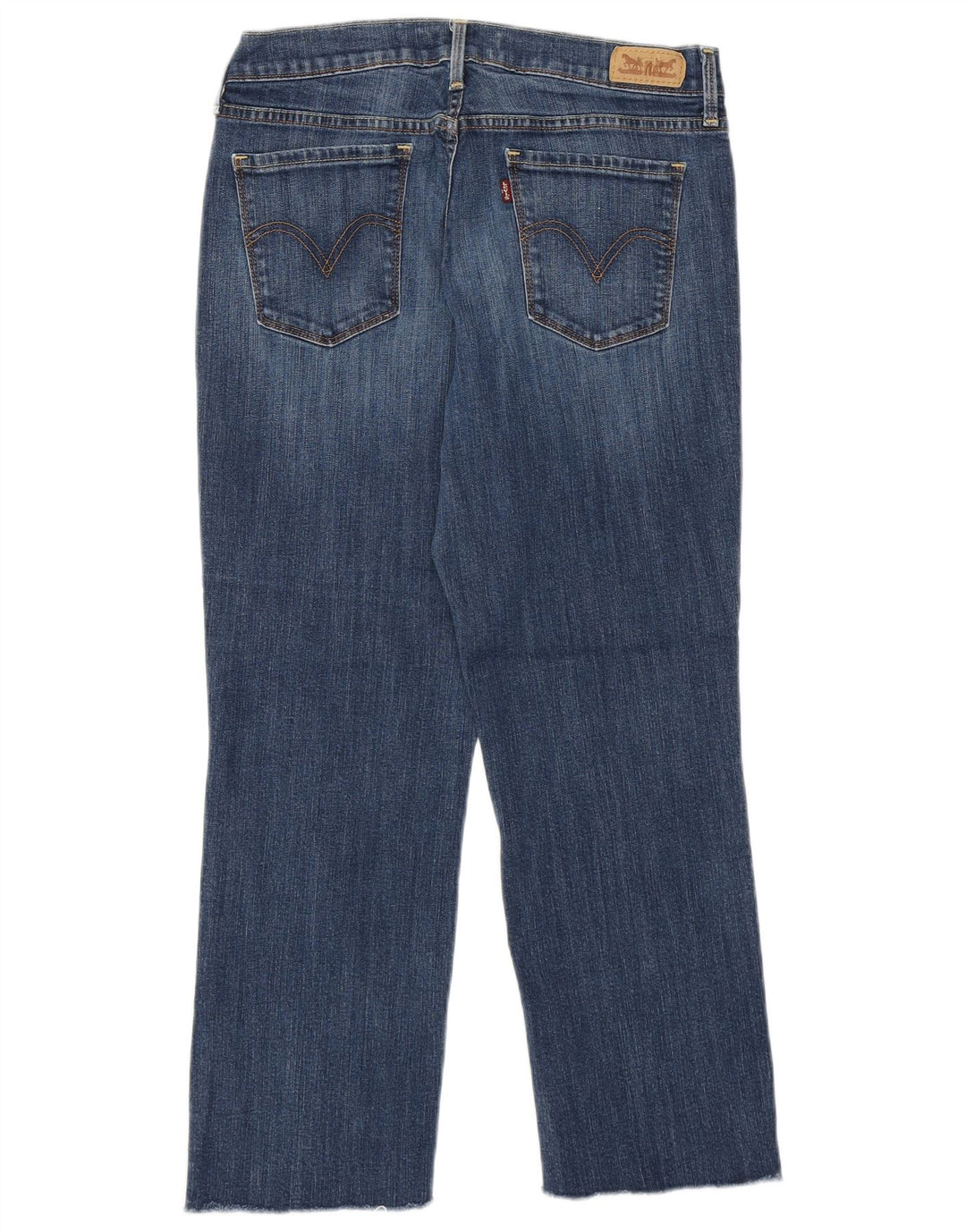 Blugi tăiați pentru femei Levi's US 8 Medium W29 L34 Bumbac albastru
