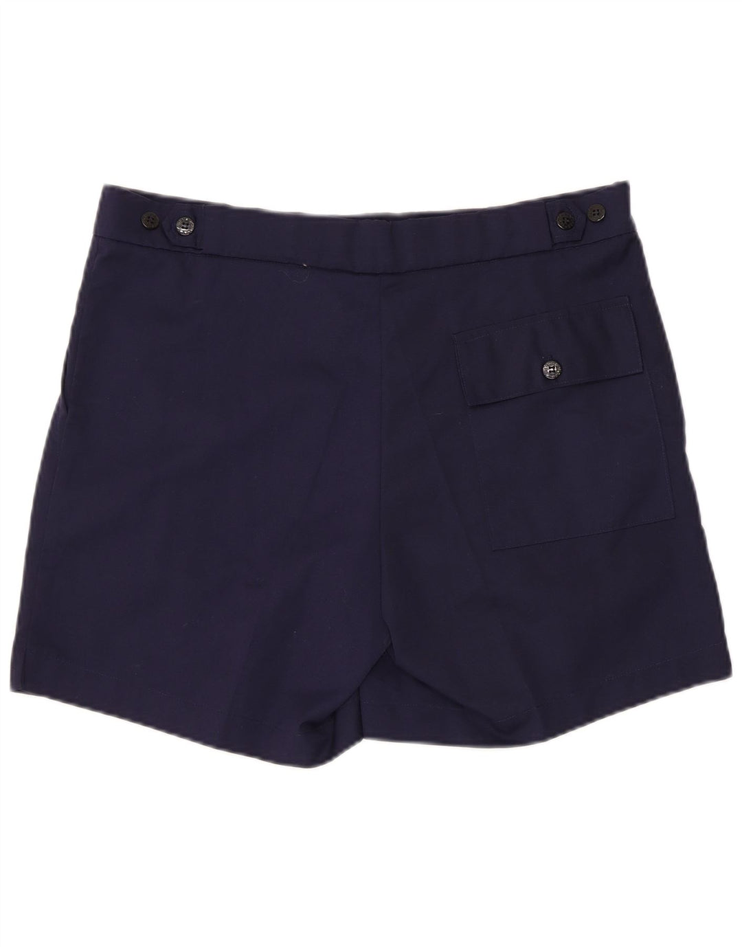 Pantaloni scurți chino vintage pentru bărbați mari W36 poliester bleumarin