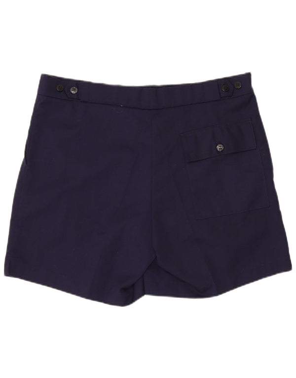 Pantaloni scurți chino vintage pentru bărbați mari W36 poliester bleumarin